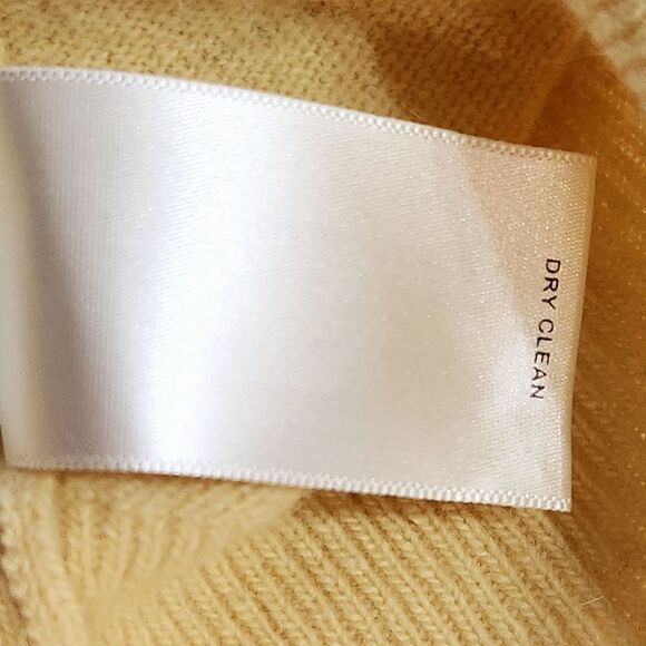 Banana Republic Sleeveless Sweater Yellow Angora Wool Blend Beaded Embroidery XS - Picture 8 of 10